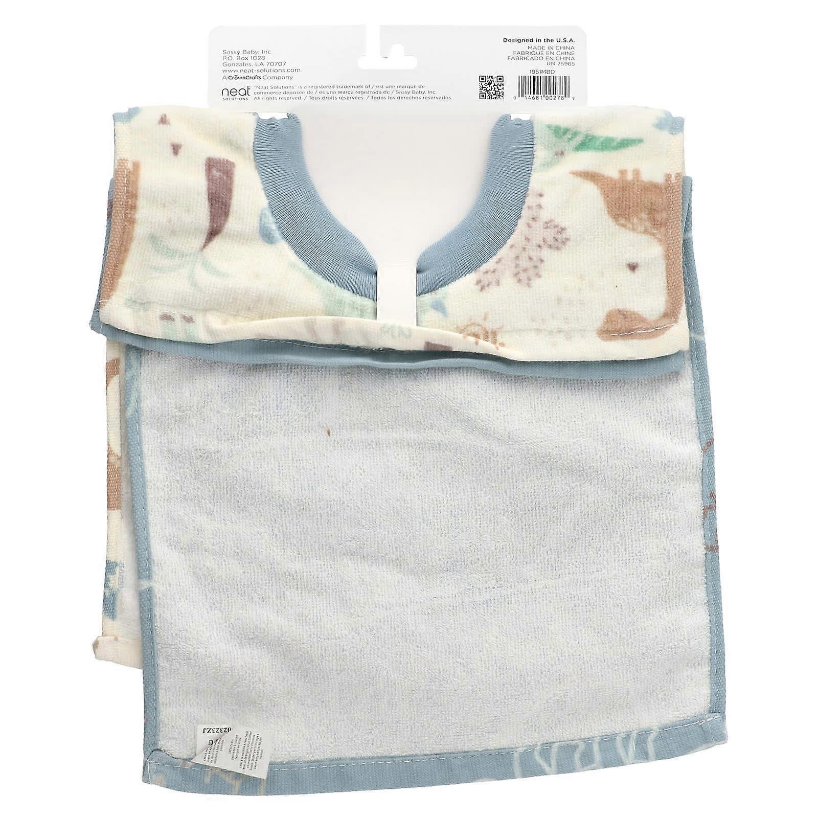 Baby Bibs, 6M+, Dinosaurs, 2 Count