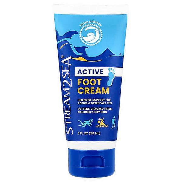 Stream2Sea, Active, Foot Cream, 3 fl oz (90 ml)