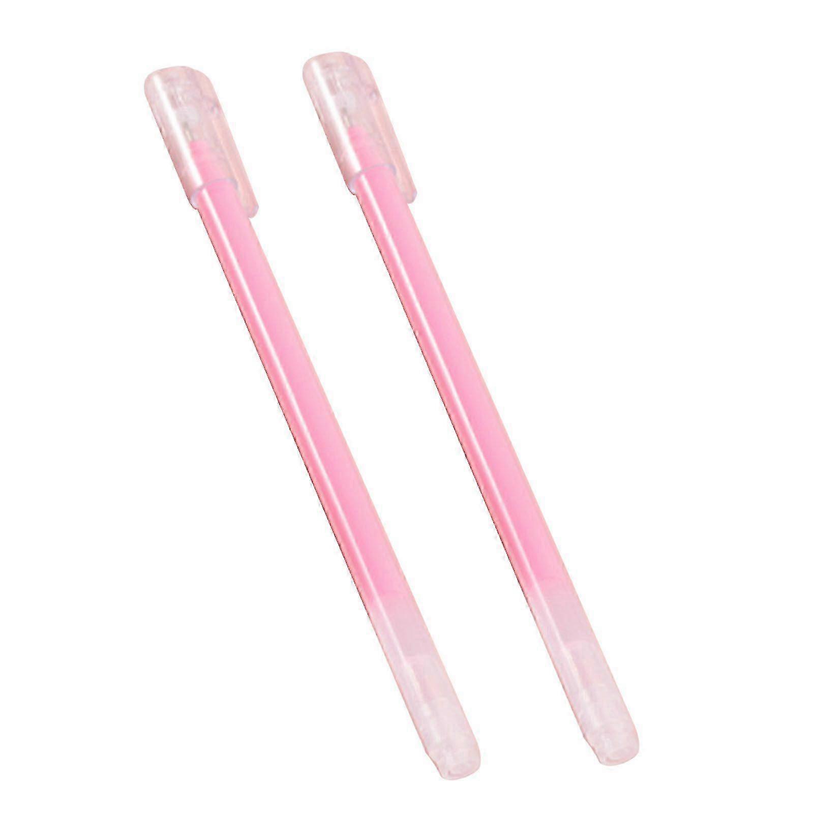 2pcs Highlighters Set Marker Pens Suitable for Journaling Highlighting Underlining Taking Notes Pink