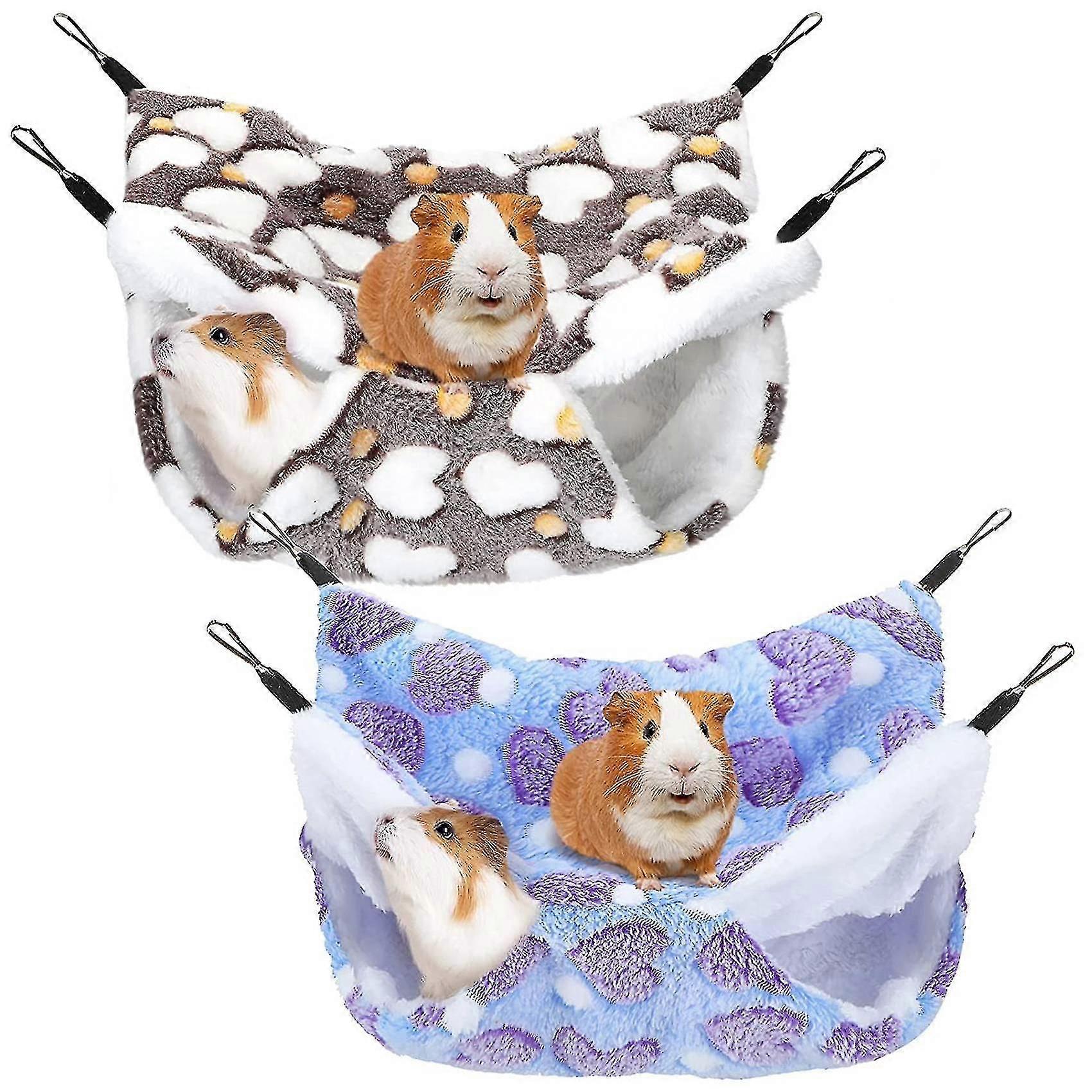 ピースモルモットハムスターフェレットハンギングハンモッククイーンサイズ