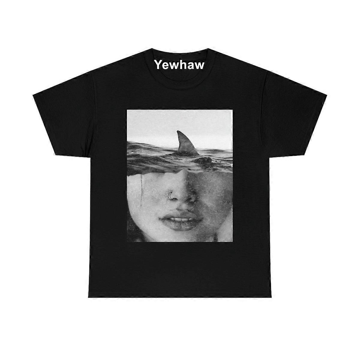 Not Afraid Surfer Shark T-shirt