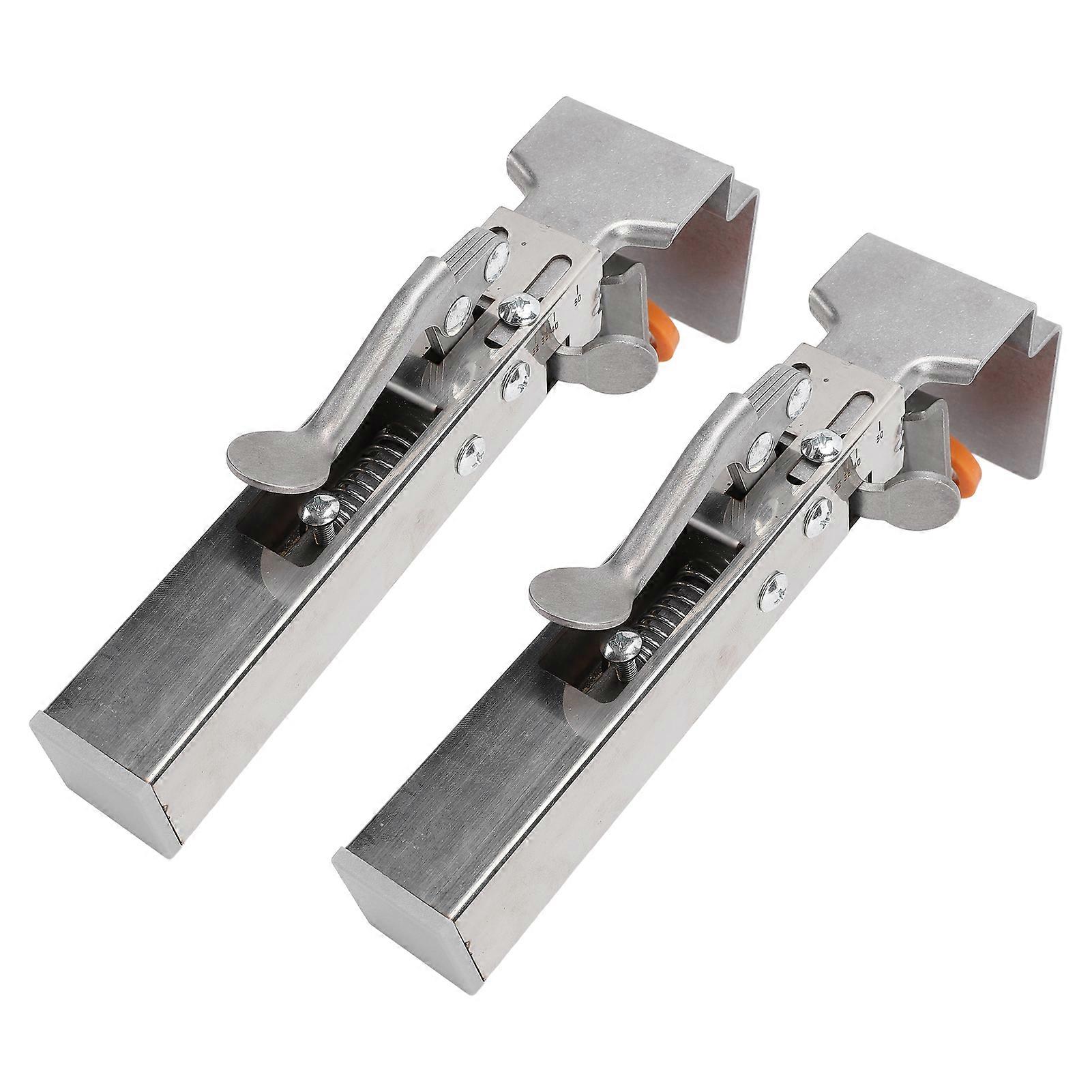 2Pcs Drawer Front Installation Clamp Adjustable Aluminum Alloy Effortless Use Drawer Panel Installation Fixing Clip 