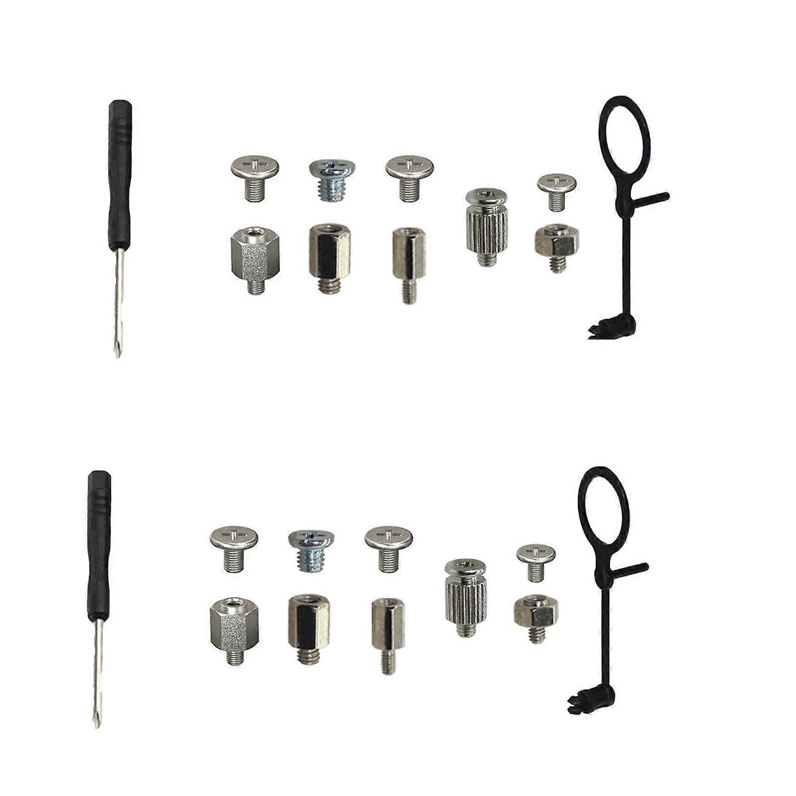 M.2 SSD Fixing Screw Kit Durability Metal Screws Precise Tool And Stabilizing Clips For Computer Assembly Builds Multicolor