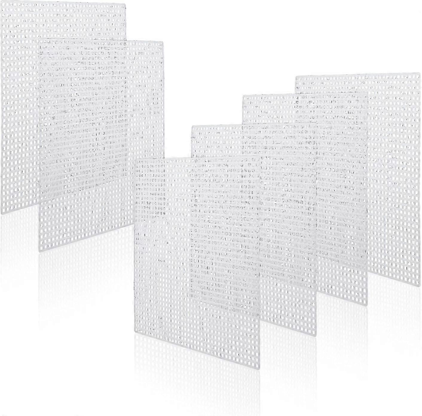 20 Sheets Plastic Canvas, 7ct Clear Plastic Mesh Canvas Sheets For Embroidery, Cross Stitch Plastic Aida Plastic Mesh Screen For Crafts Diy Crochet Pr