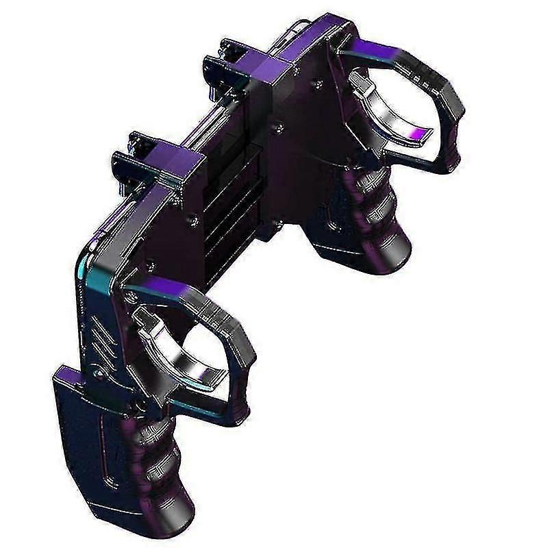 3-in-1 Mobile Game Controller, vier Finger Shortcut Mobile Gaming Trigger kompatibel mit Pubg Gamin