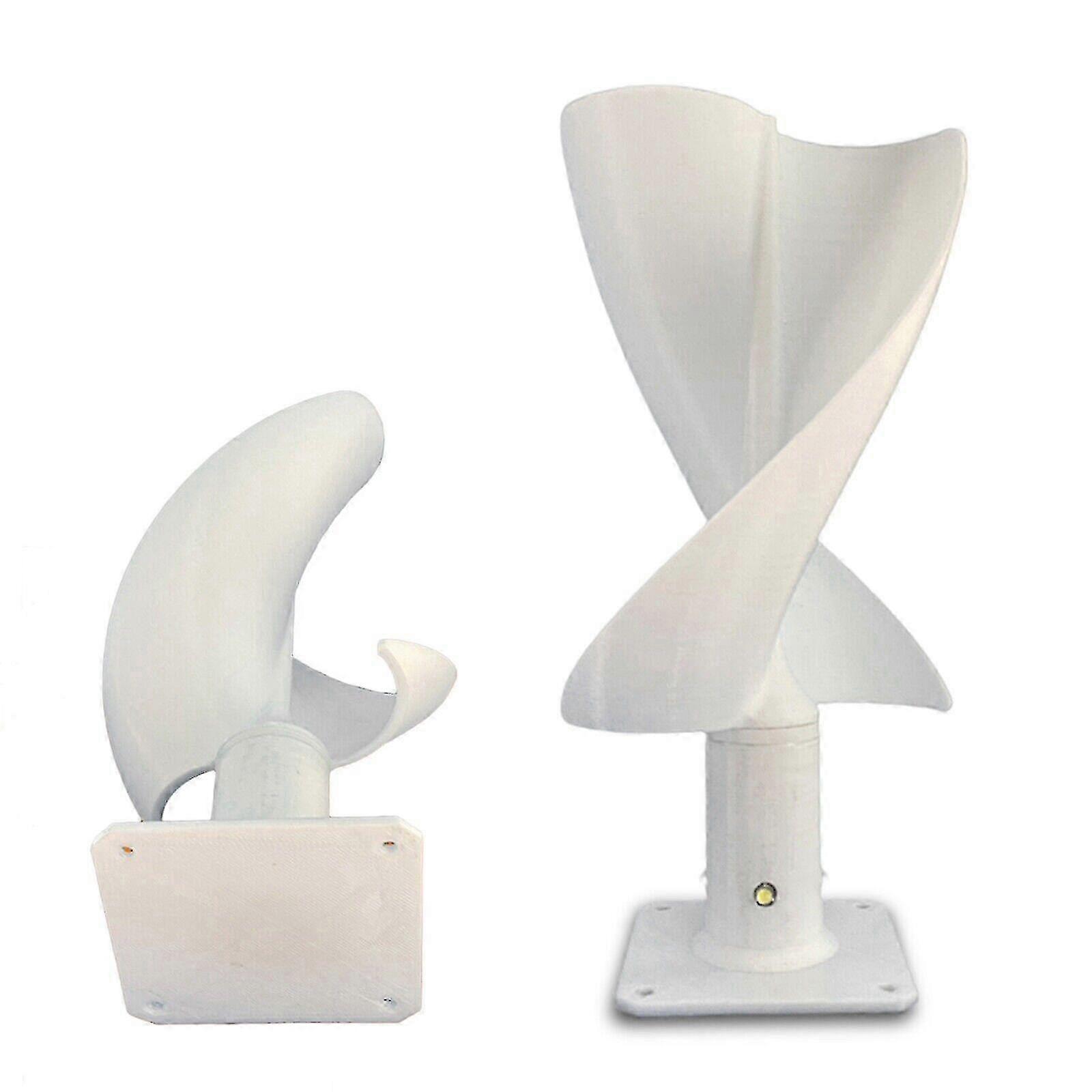 Spiral Blades Helix Wind Turbine Generator 12V 10W Vertical Axis Wind Power Lamp