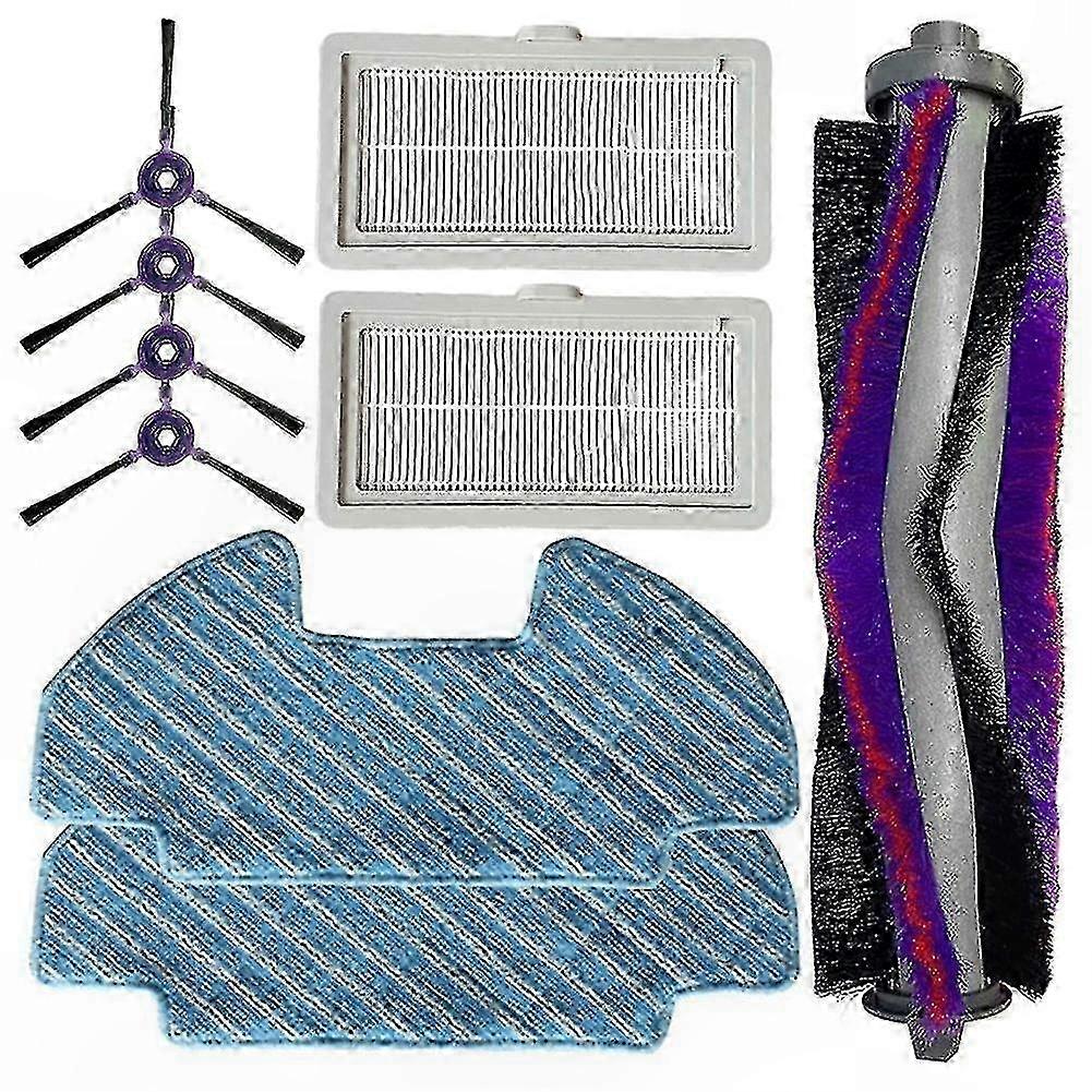 Robot Vacuum Cleaner Replacement Parts - 9 Pieces/Set Side Brush Roller Filter for Robotic Vacuums-Compatible with Multiple Models