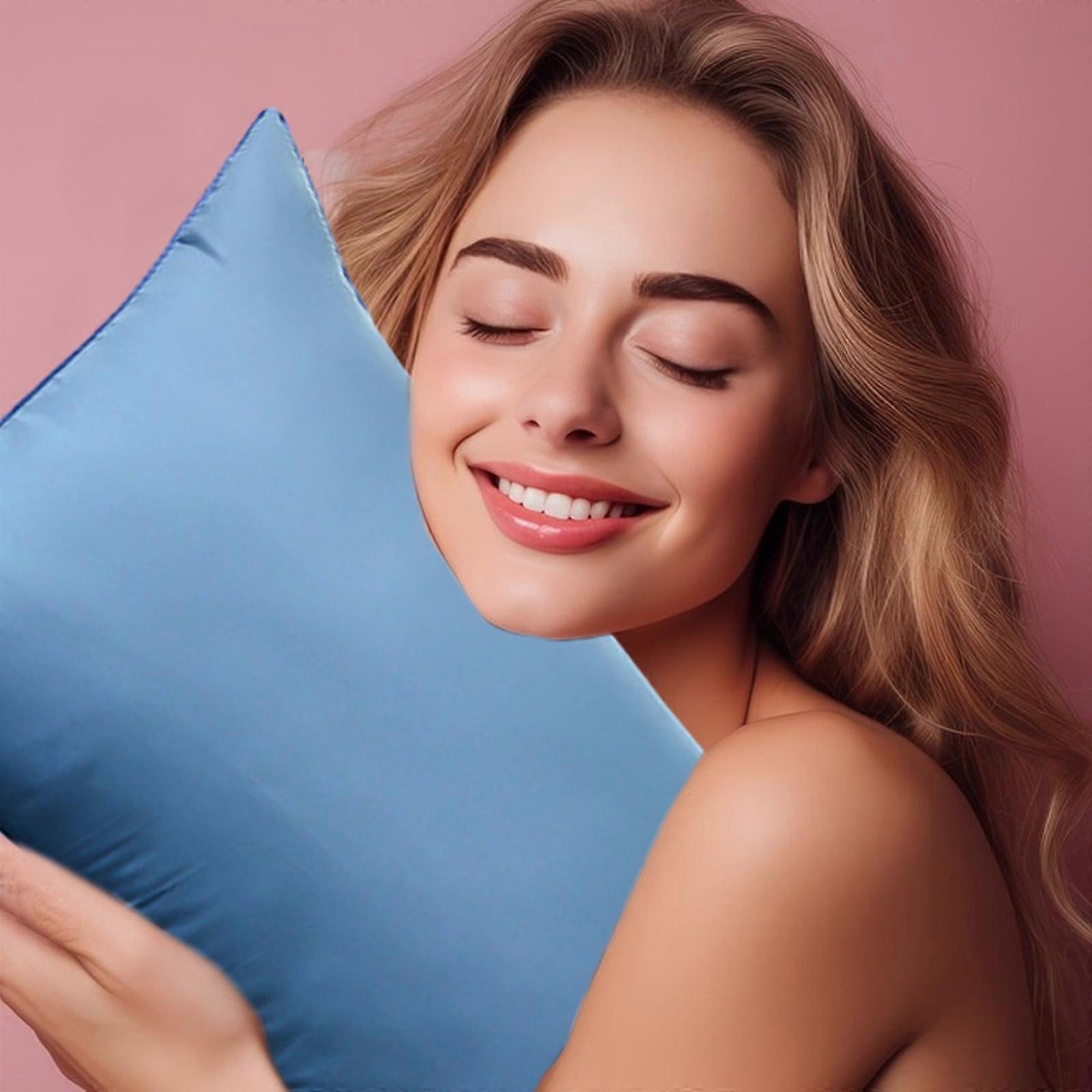 YANHAIGONG Rectangular Bed Pillows, Soft & Supportive Cooling Down Alternative Pillow Core, Compatible with Hotel Use for Back, Side, Stomach