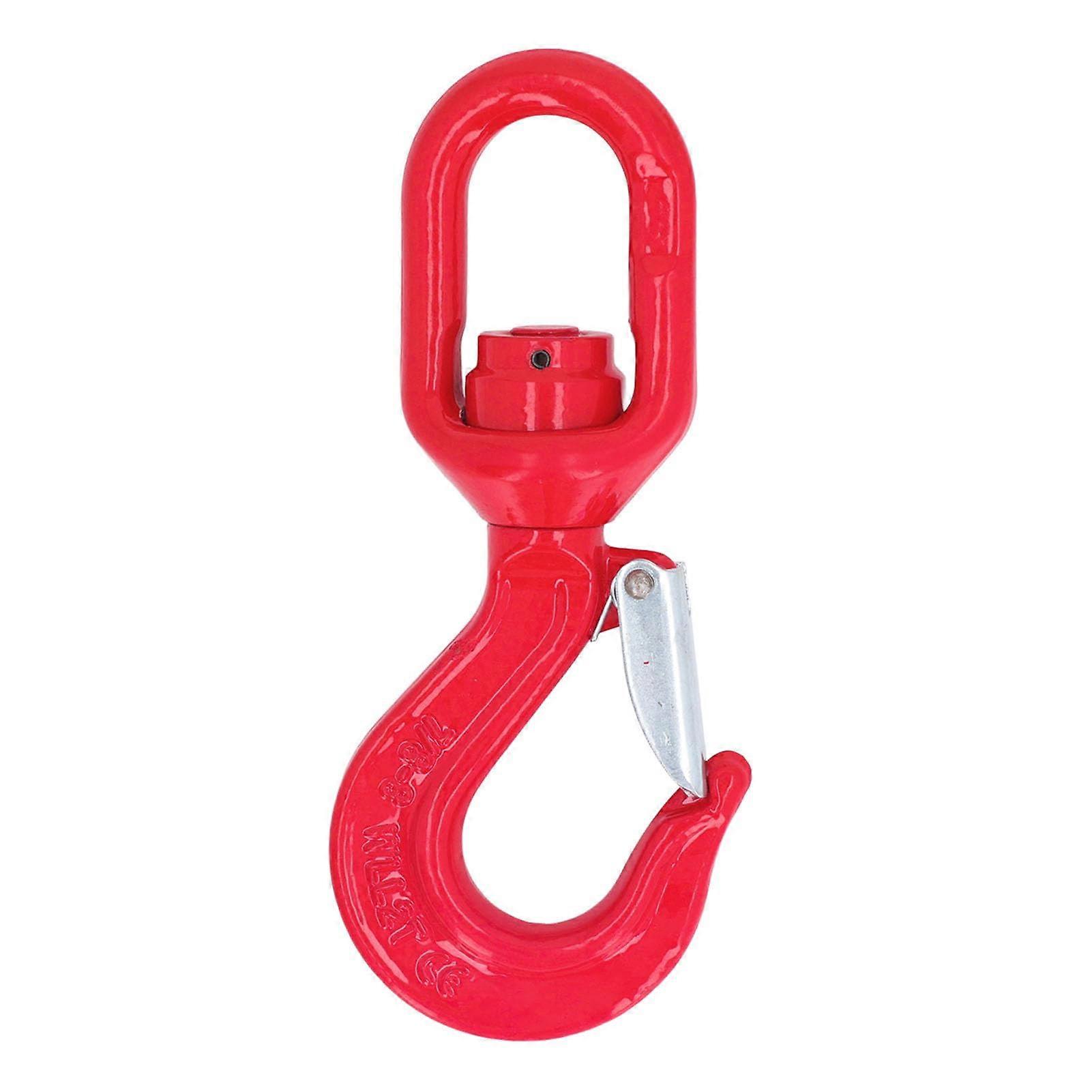 2 Ton Hook Heavy Duty Alloy Steel Lifting Hook 360Degree Rotation Temp Quenched Hardened And Reinforced For Hoist