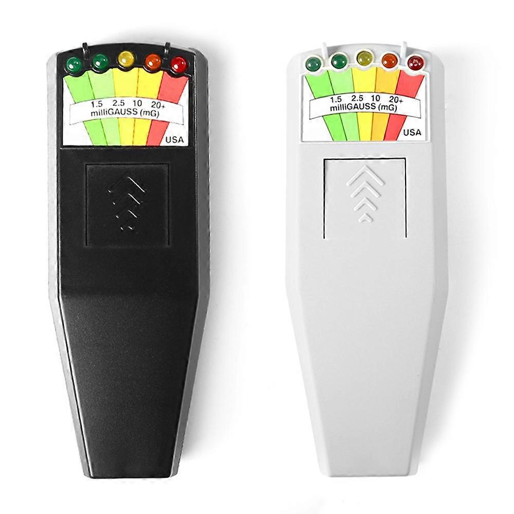 Electromagnetic Field EMF Gauss Meter Radiation Detector Portable EMF Magnetic Field Monitor 5 LED G