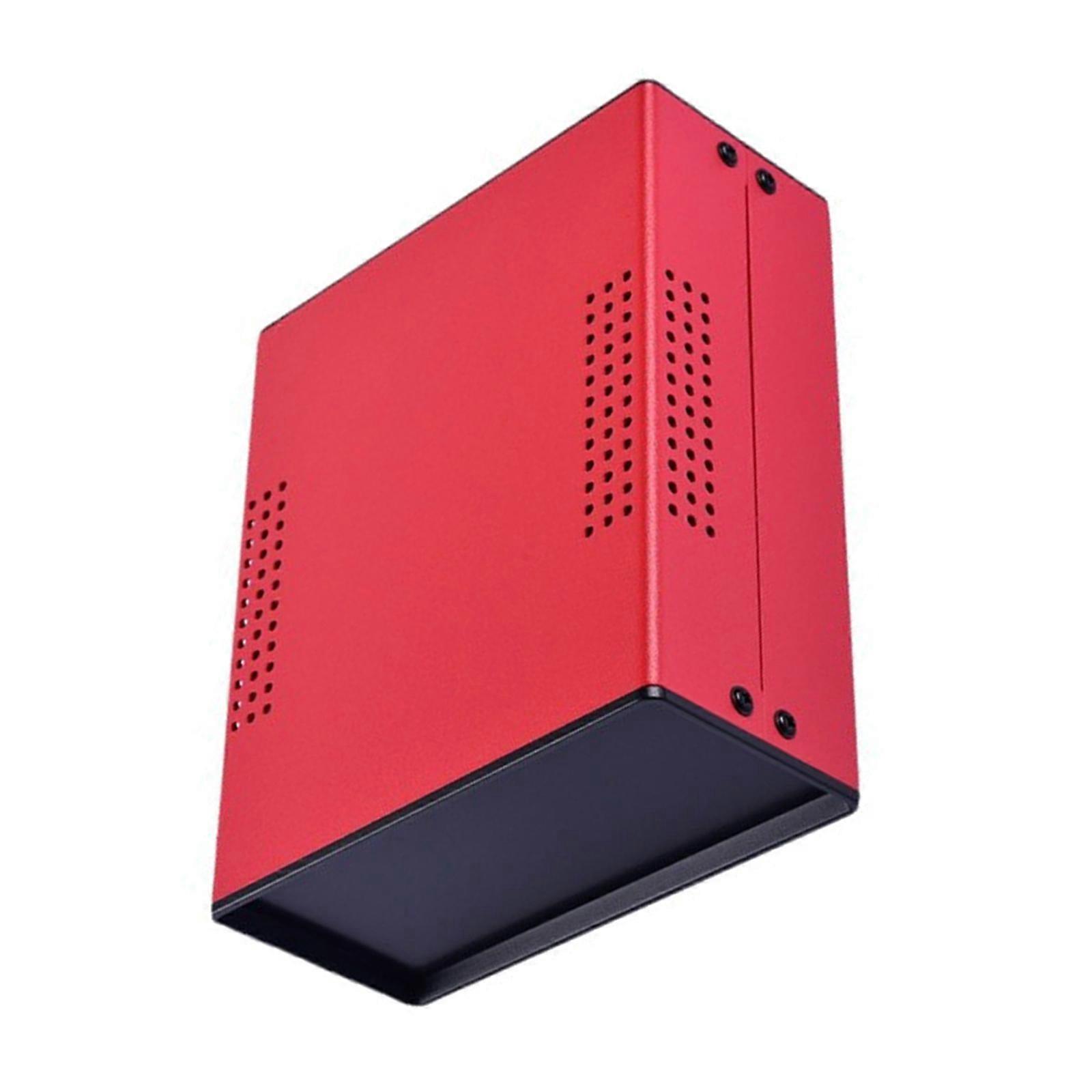 Metal Electric Box Enclosure with ABS Side Panel Suitable for Control System & Power Management Indoor Outdoor Projects  Red