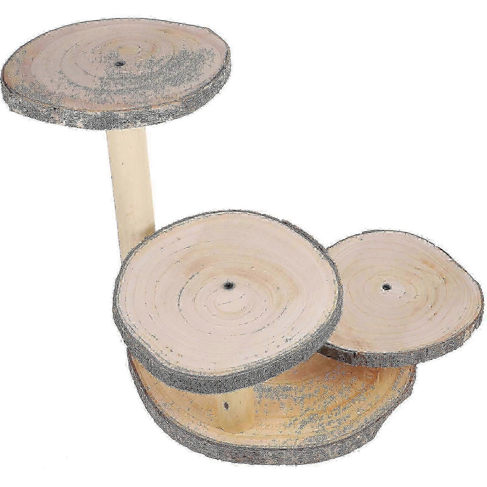 Functional Wood Stand for Desserts, Suitable for Various Settings