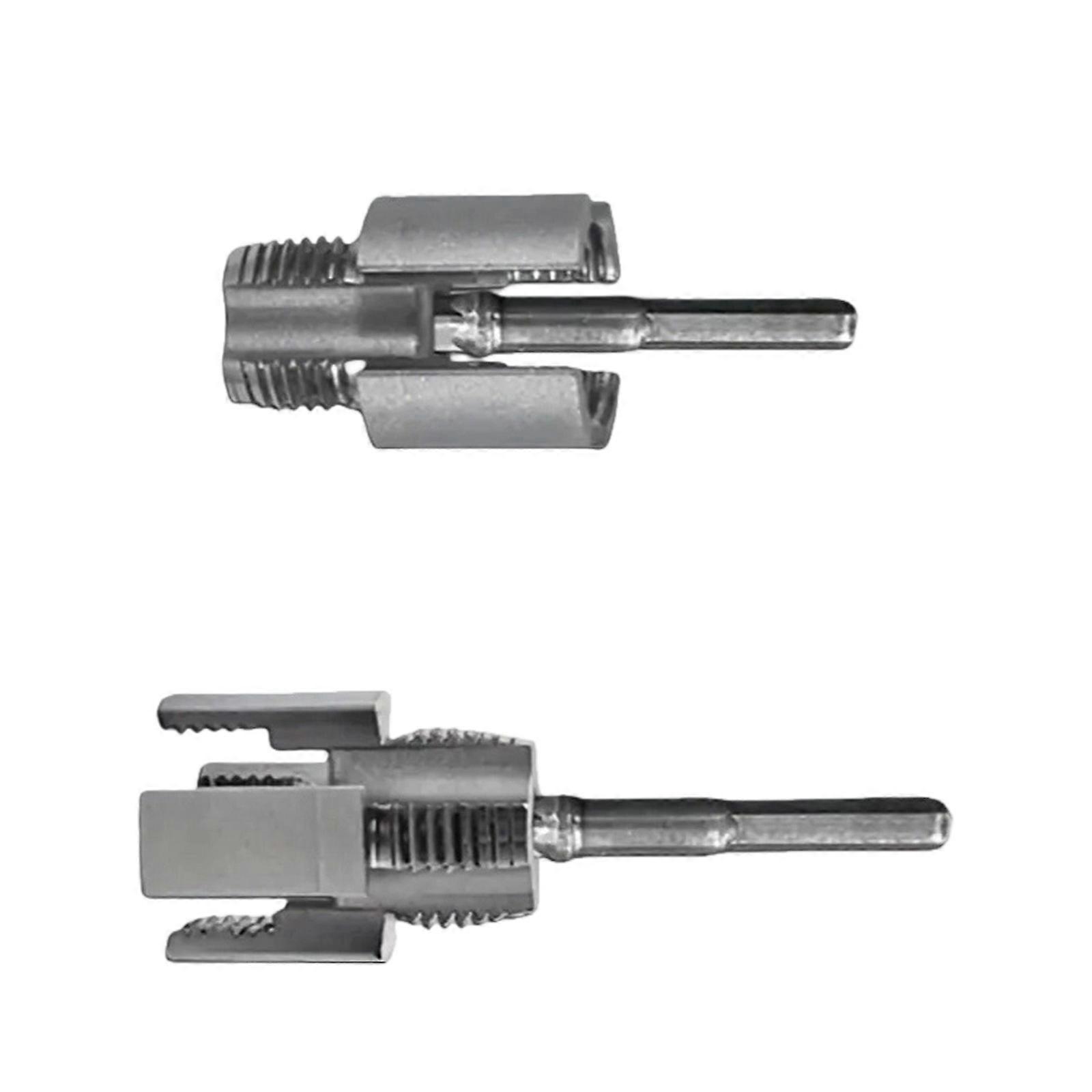 2PCS Universal Pipe Threader Tool Set Pipe Threader Kit Double Purpose Internal External Cutting Home Repair Kit Multicolor