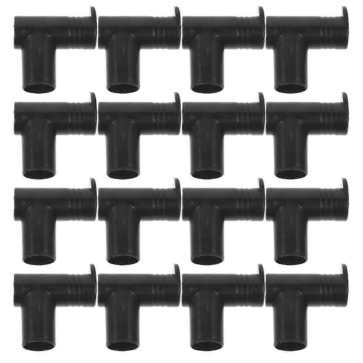 20pcs Right Angle Clothes Rack Connectors Plastic Shelf Fittings for Garment Racks Drying and Storage Solutions