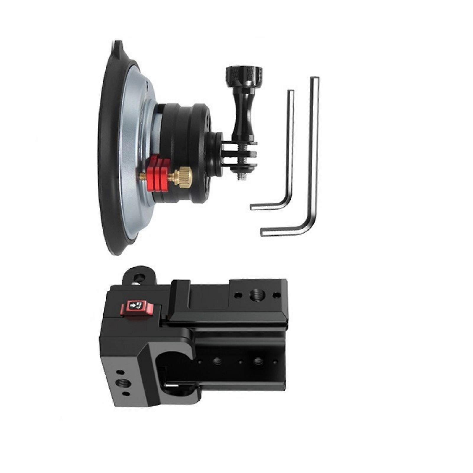 Action Camera Handlebar Mount Aluminum Quick Release Mechanism For  Easy Recording During Long Riding Multicolor