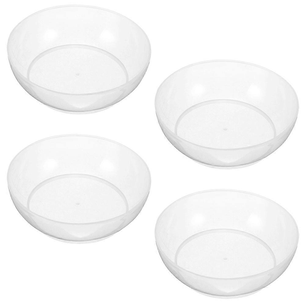 Transparent Weighing Container 4Pcs Kitchen Scale Tray Suitable For Cooking And Baking Square Shape Storage
