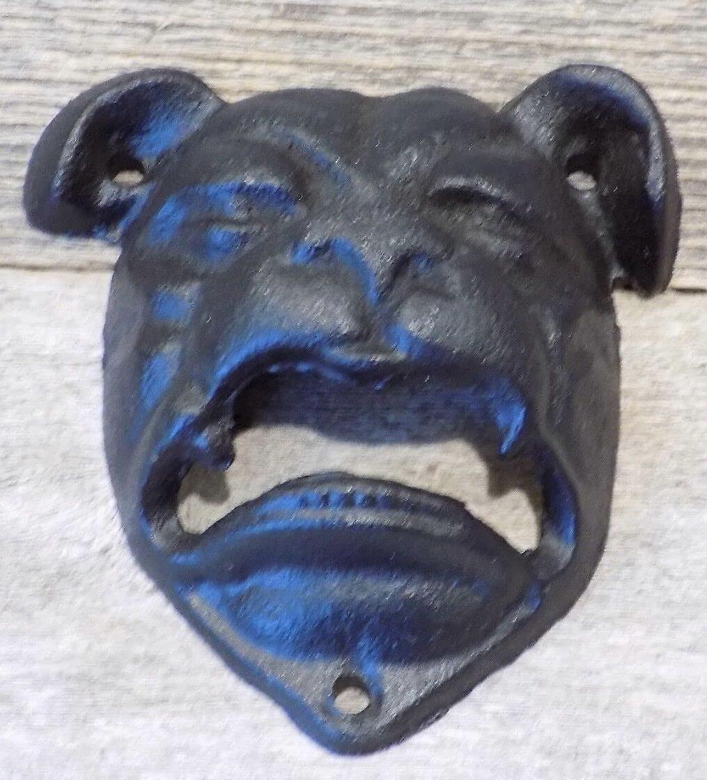 Cast Iron Wall Mounted Bottle Opener with Open Mouth Design for Bar or Man Cave