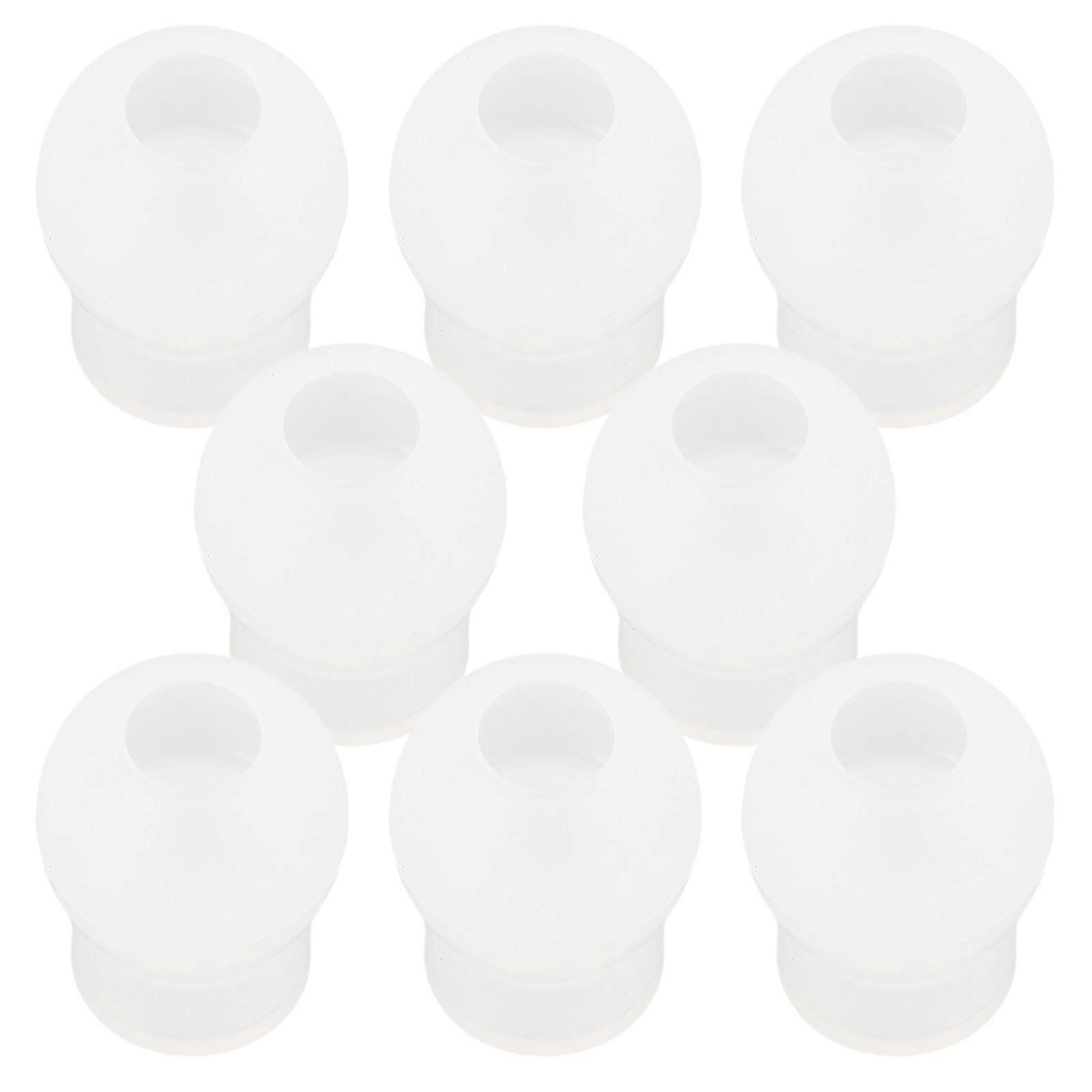 Transparent Silicone Hearing Aid Ear Tip Replacement Parts 8Pcs Set
