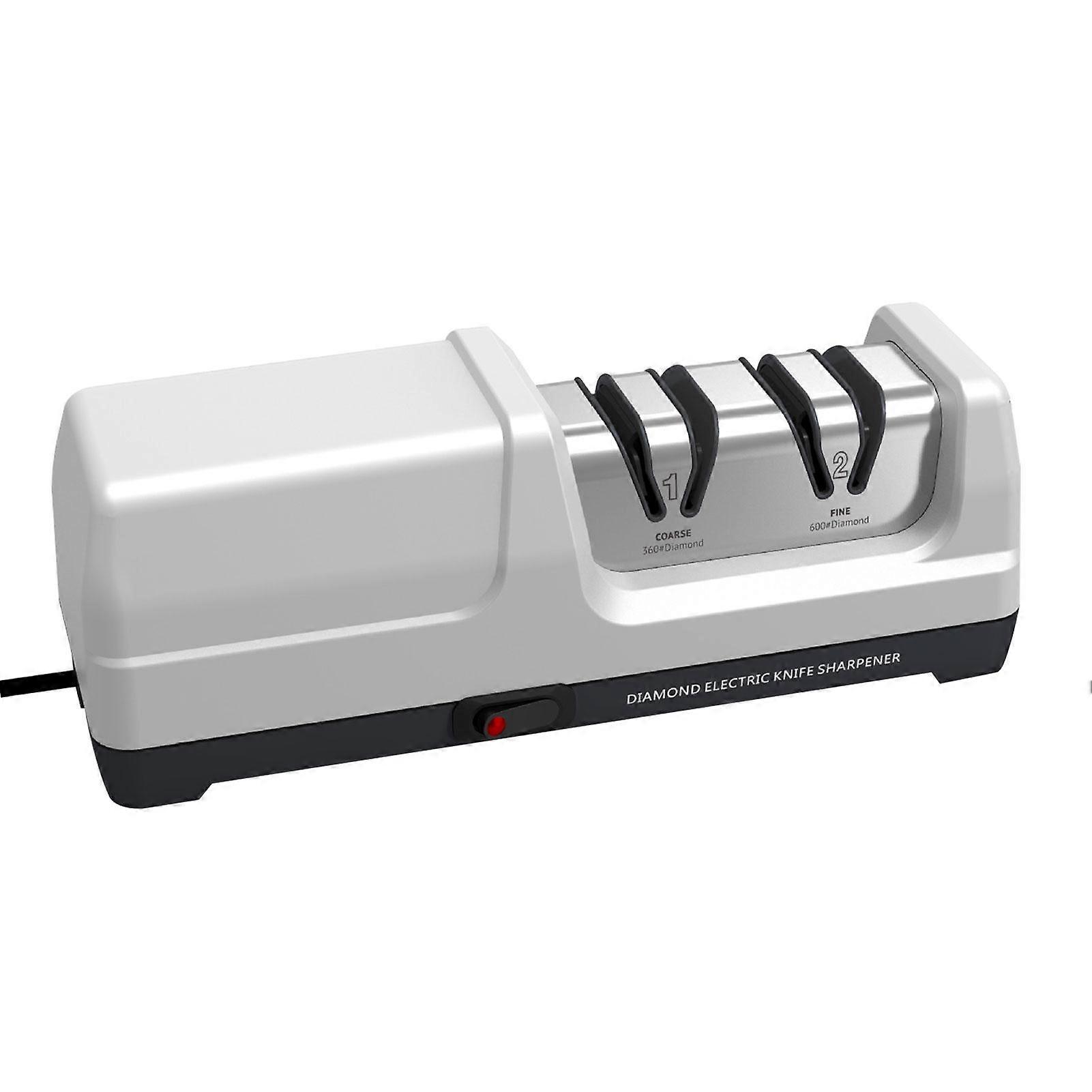 Electric Knife Sharpener Professional Sharpening Tool for Metal Ceramic Kitchen Knife 2 Stage