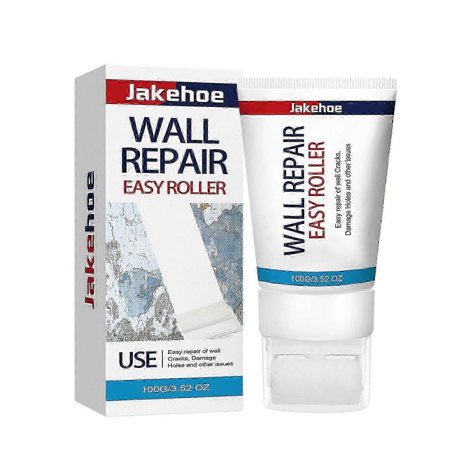 1pcs Wall Repair Paste, Easy Roller Waterproof AntiCrack Mildew Stain Cover - Fast-Drying Seamless
