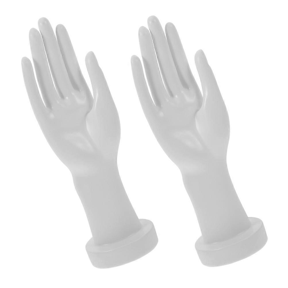 Jewelry Display Hand Model for Bracelet and Ring 2Pcs Plastic
