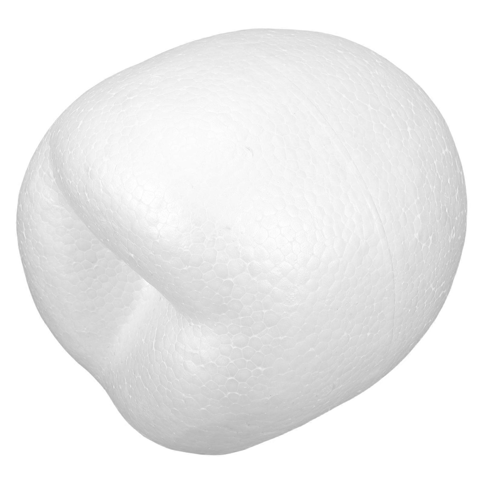 Apple Foam Model Decor for DIY Craft White Foam Apple Mold