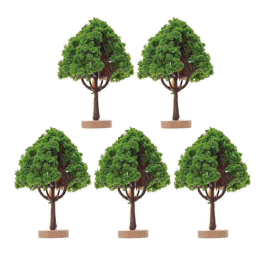5 Pcs Mini Simulation Trees for Craft Projects Artificial Tree Models Small Fake Trees Miniature Landscape Ornaments