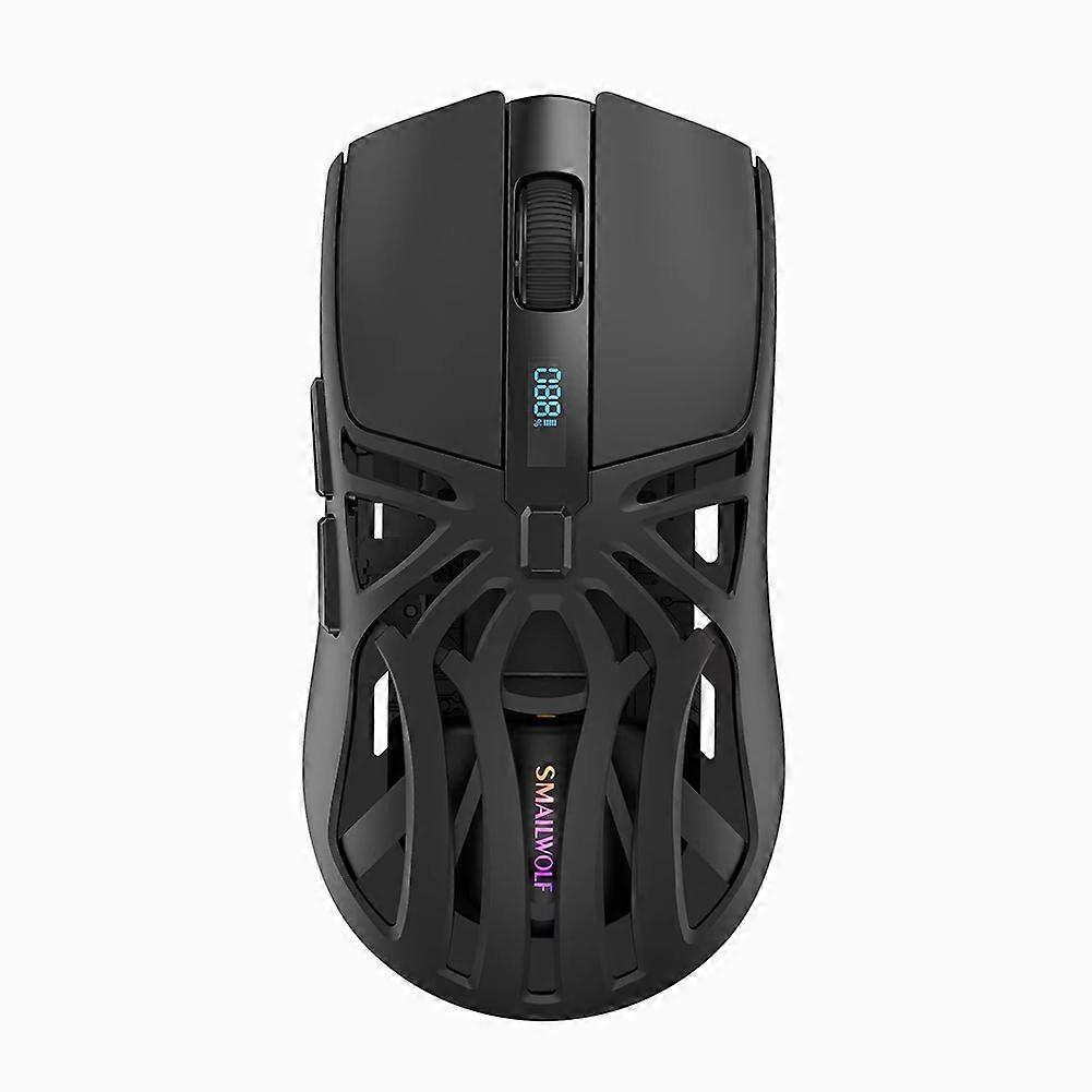 SMAILWOLF RS8 Bluetooth Mouse, 10000dpi, Three-Mode Connection, Macro Gaming Mouse for PC Notebook Laptop Computer Black