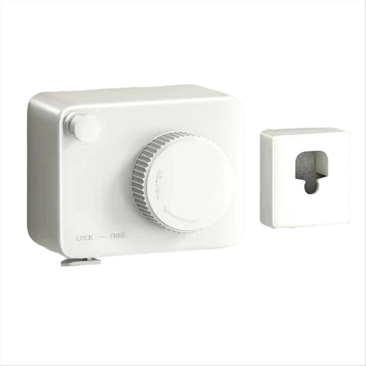 Wall-Mounted Retractable Clothesline Laundry Hanger ,White