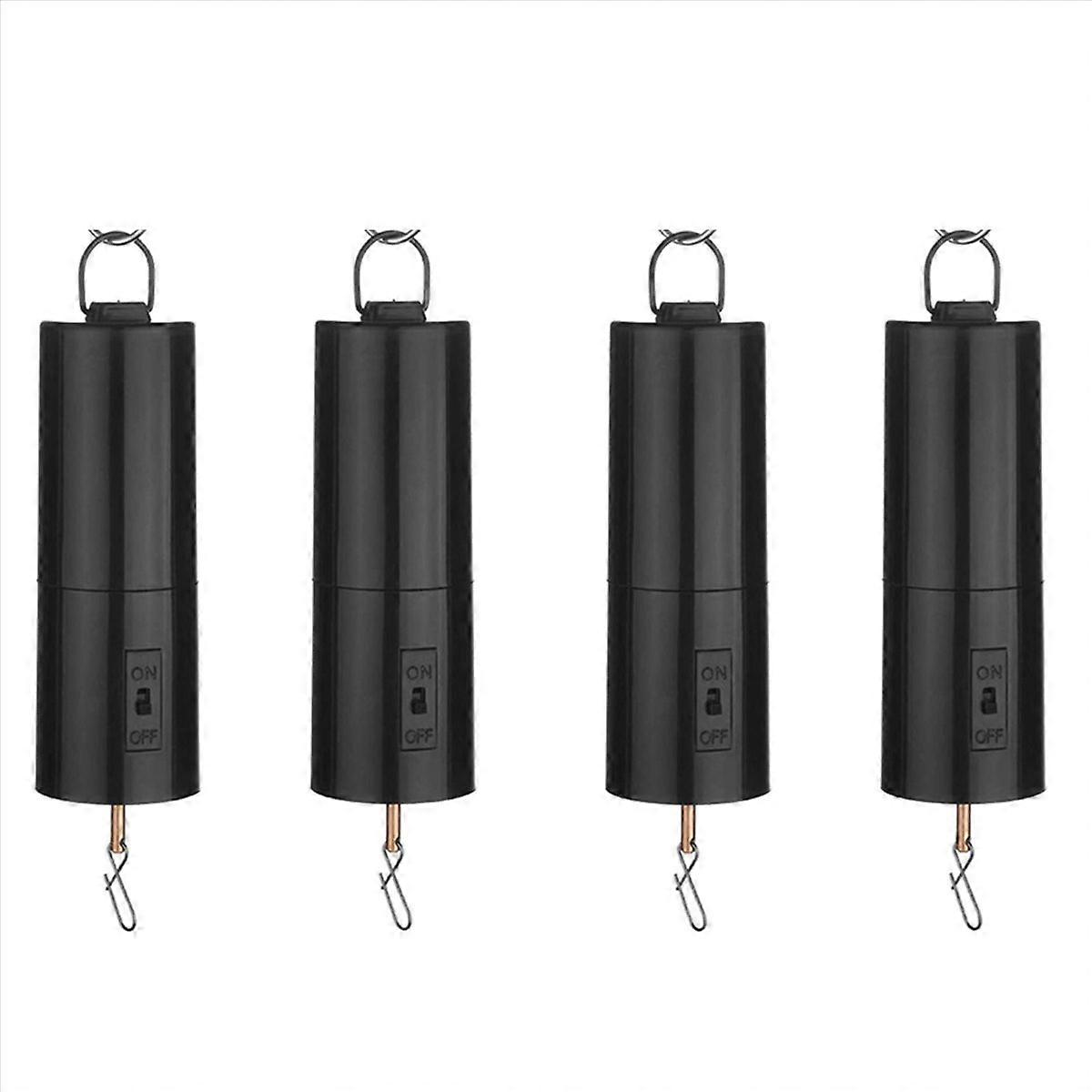 Battery Powered Wind Spinner Black Rotate Motor