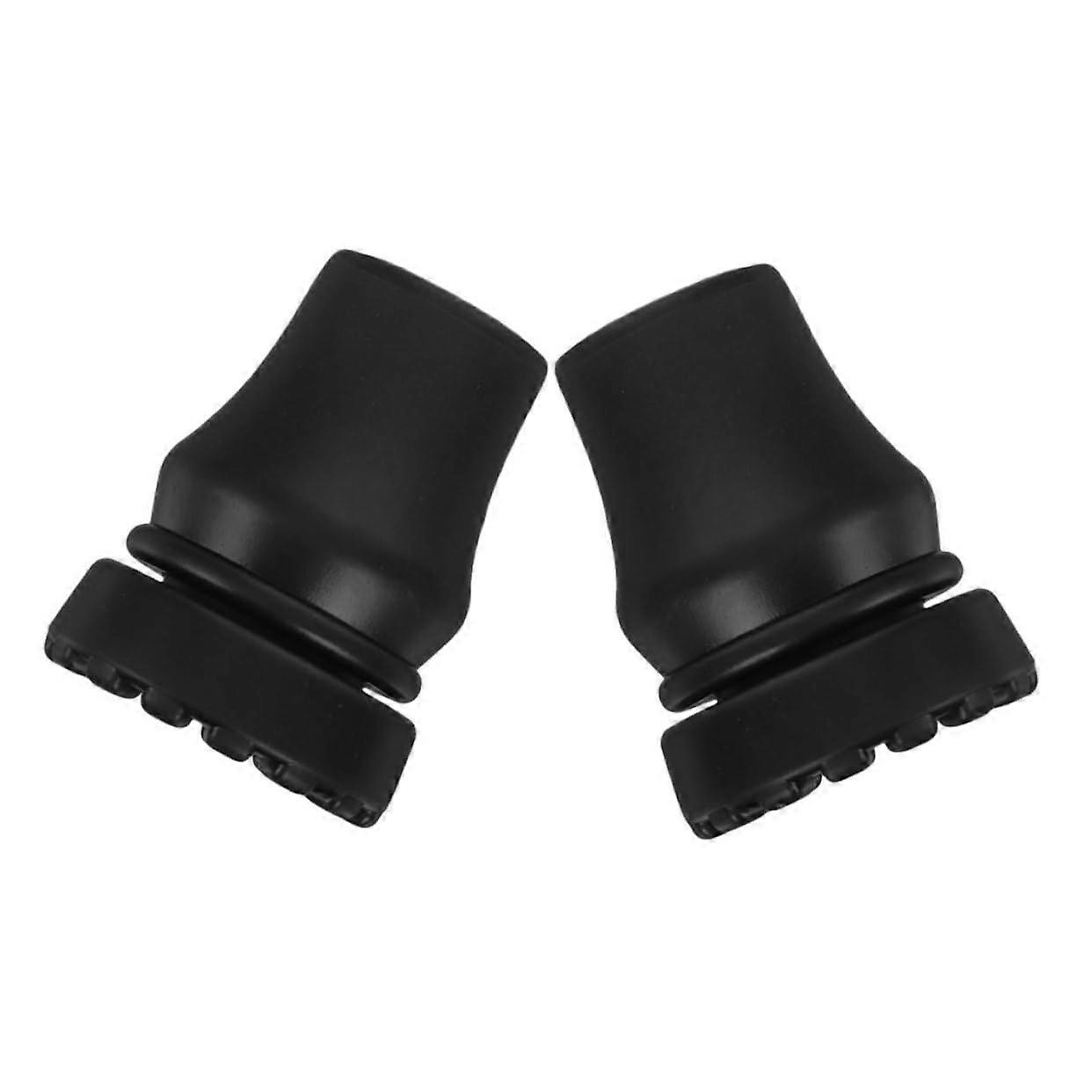 Walking Cane Tips for Seniors NonSlip Durable Rubber Crutch Tip Replacement End Caps 2 Pack