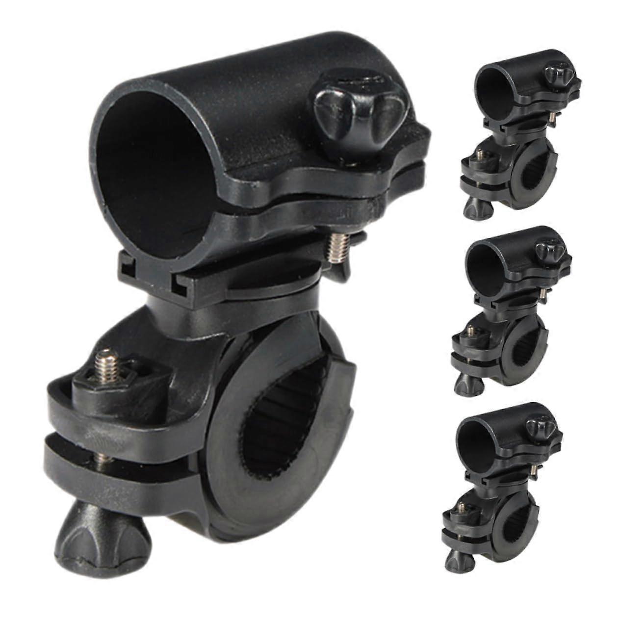 Bike Flashlight Mount Holder Adjustable ABS Bicycle Handlebar Light Bracket Clamp for Night Riding