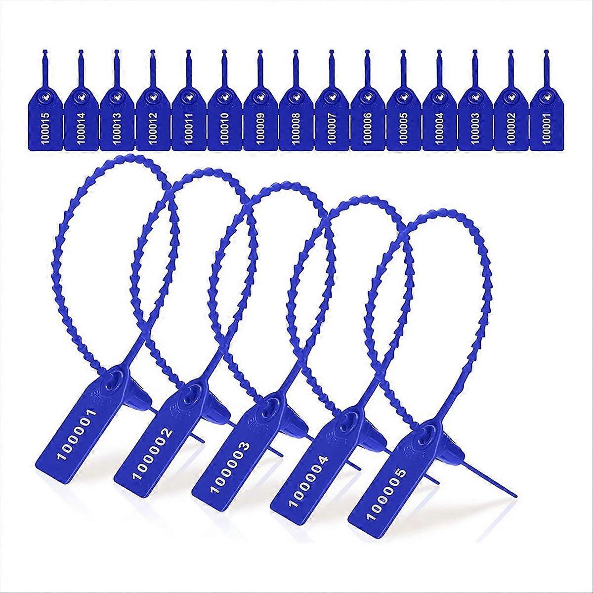 1000 Pcs Plastic Tamper Seals Tags Blue