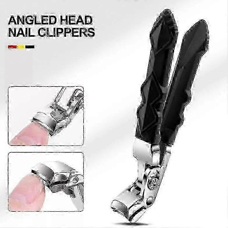 Nail Clippers For Seniors, Thick Nails, Large, Angled Head, Ergonomic