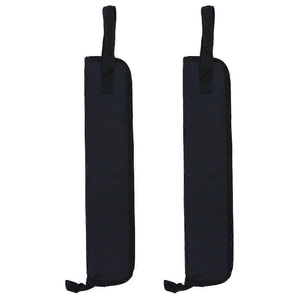 Black Drumstick Case for Carrying and Storage of 6Pcs Drumsticks