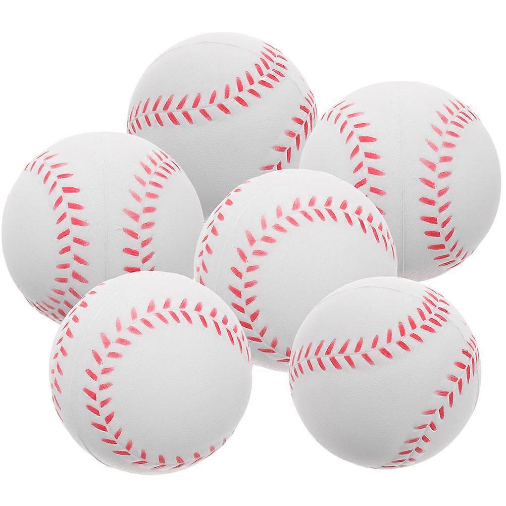 Foam Baseball Training Balls 6Pcs PU Foam Baseballs for Beginners