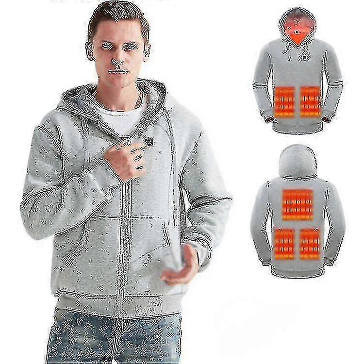 هوديس ساخنة كامل الرمز البريدي التدفئة قميص من النوع الثقيل الكهربائية خفيفة الوزن هوديي سترة قمم