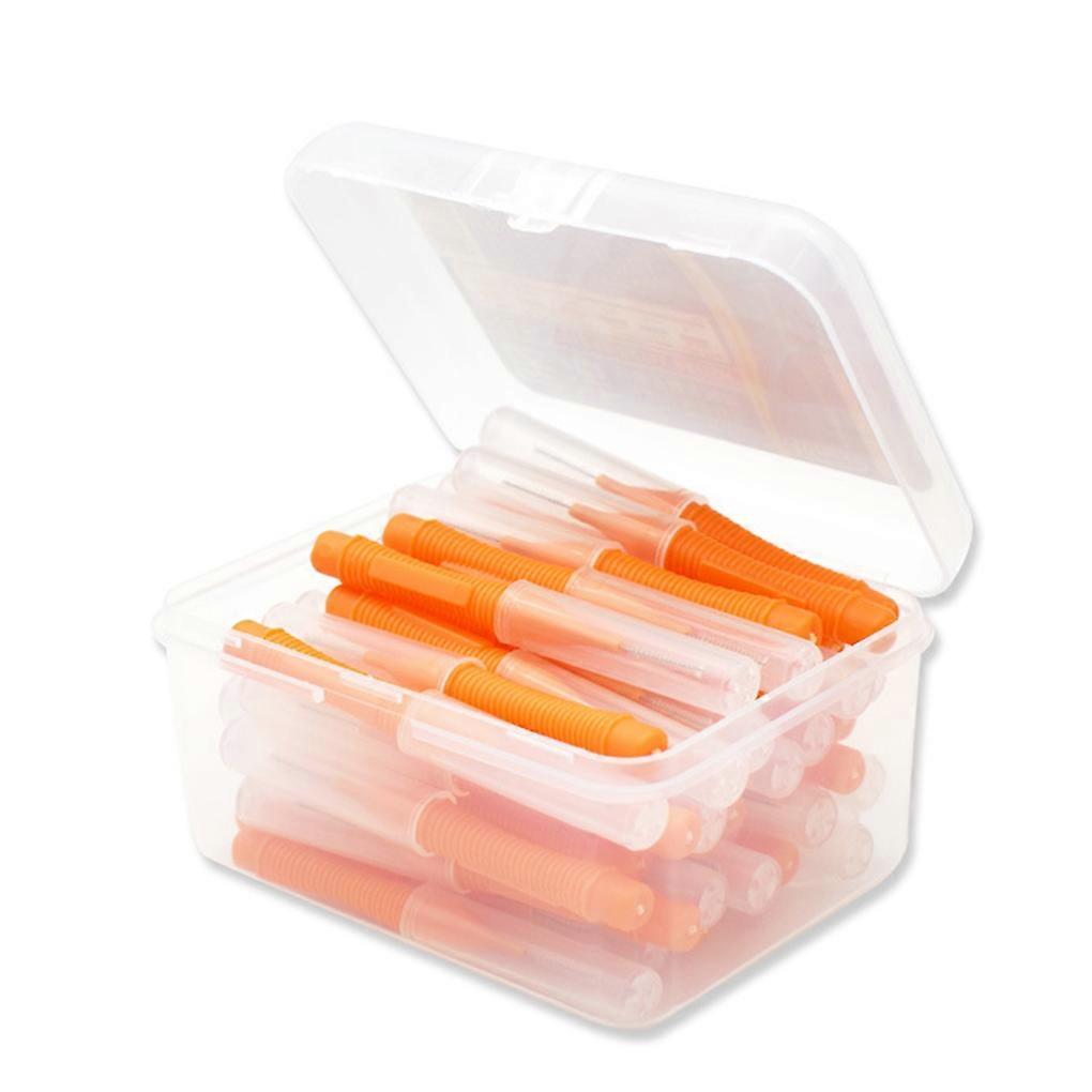 40pcs Interdental Brcomh Ultra Fine Toothpick Soft Floss Stick Tooth Floss Head Toothpick Cleaning Tool