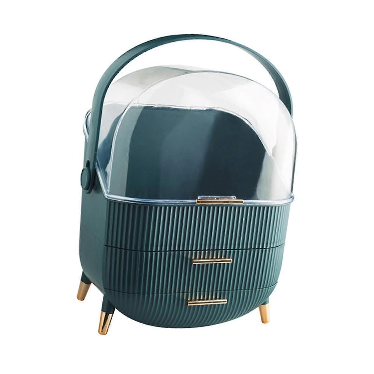 Large Capacity Makeup Organizer with MultiCompartment Design for Desktop Cosmetic Storage