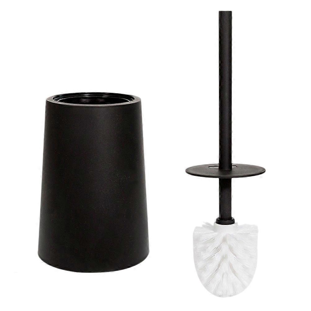 Black Toilet Brush Set for Bathroom Cleaning Use 2Sets with Base