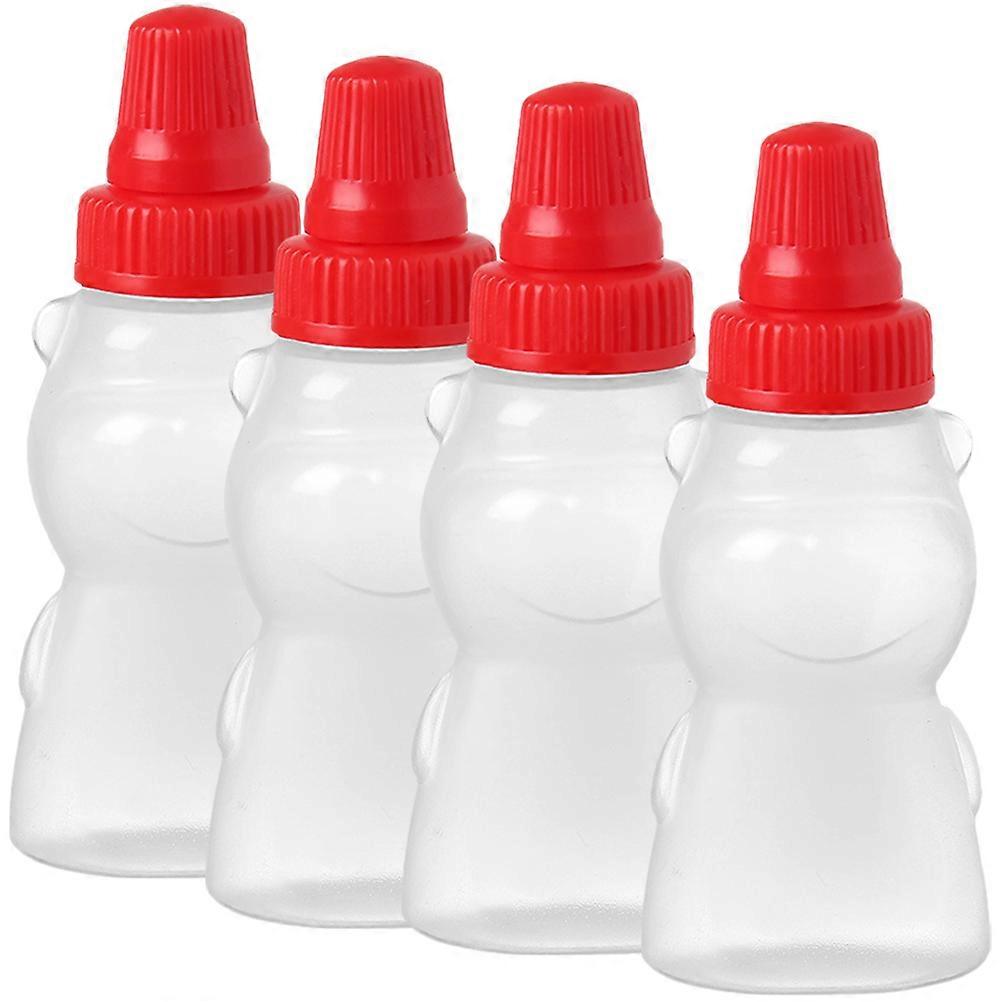 Assorted Color Mini Sauce Bottles for Sauce Household Squeeze 16Pcs