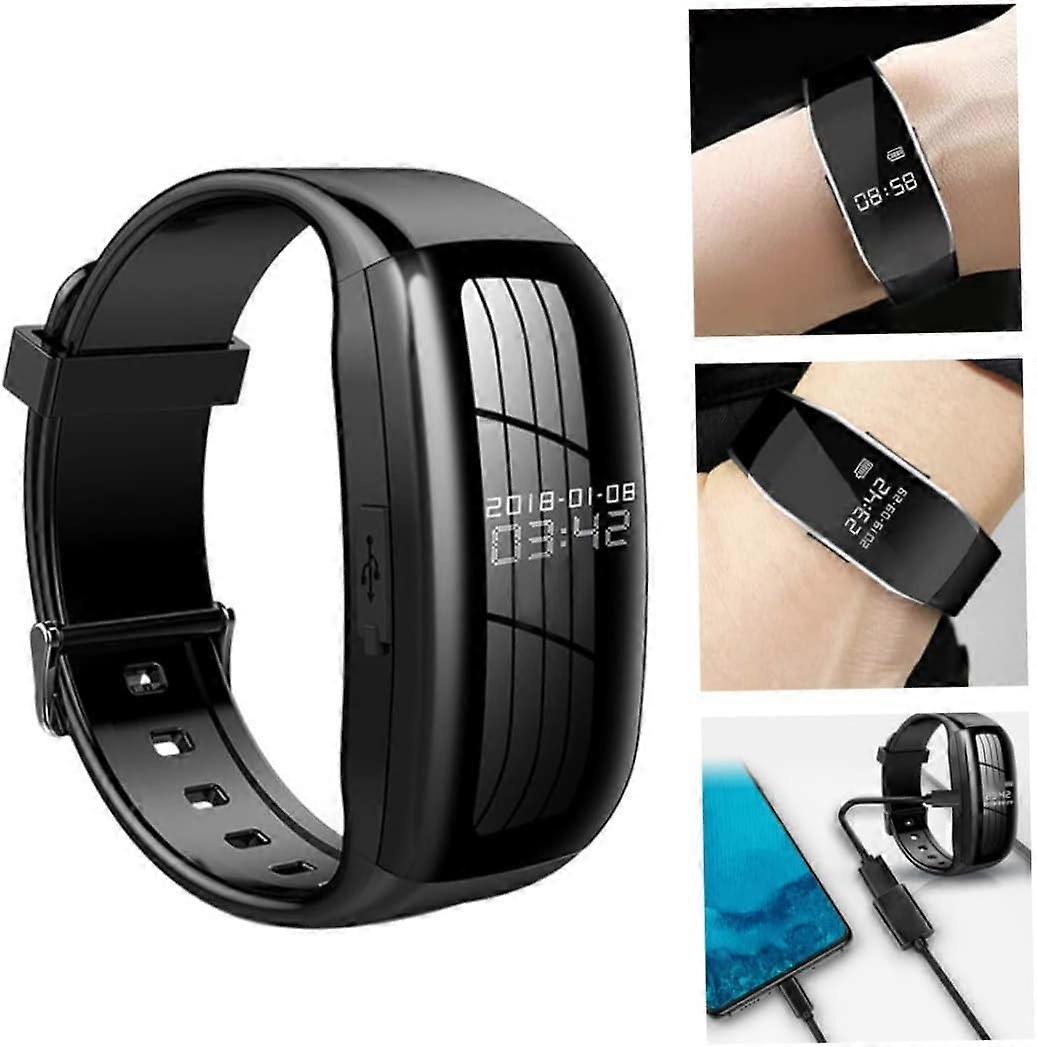 Digital Voice Video Recorder 8GB Audio Camera Wristband Dictaphone Watch Recording Bracelet Noise Cancelling