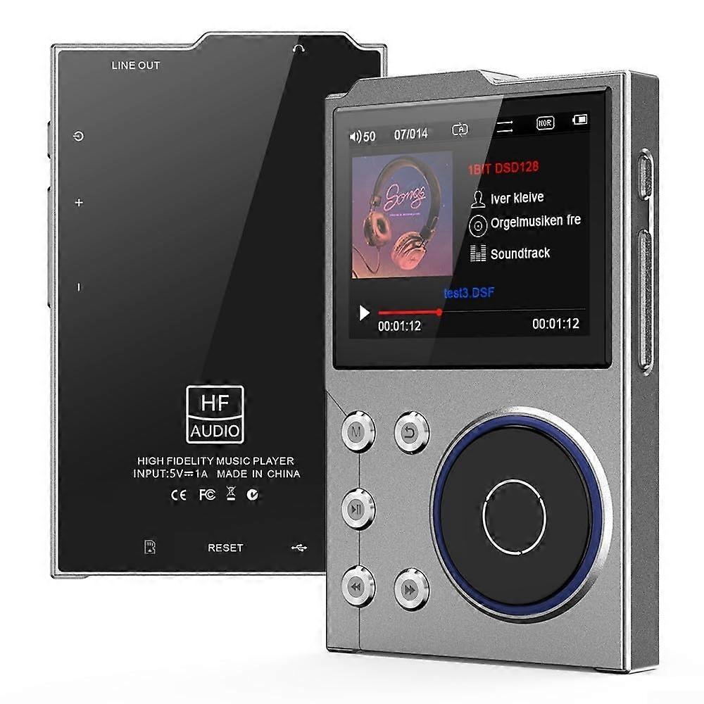 DSD256 MP3 Player with 256GB Expandable Memory via TF Card, 16GB+32GB Storage, Exceptional Audio Quality