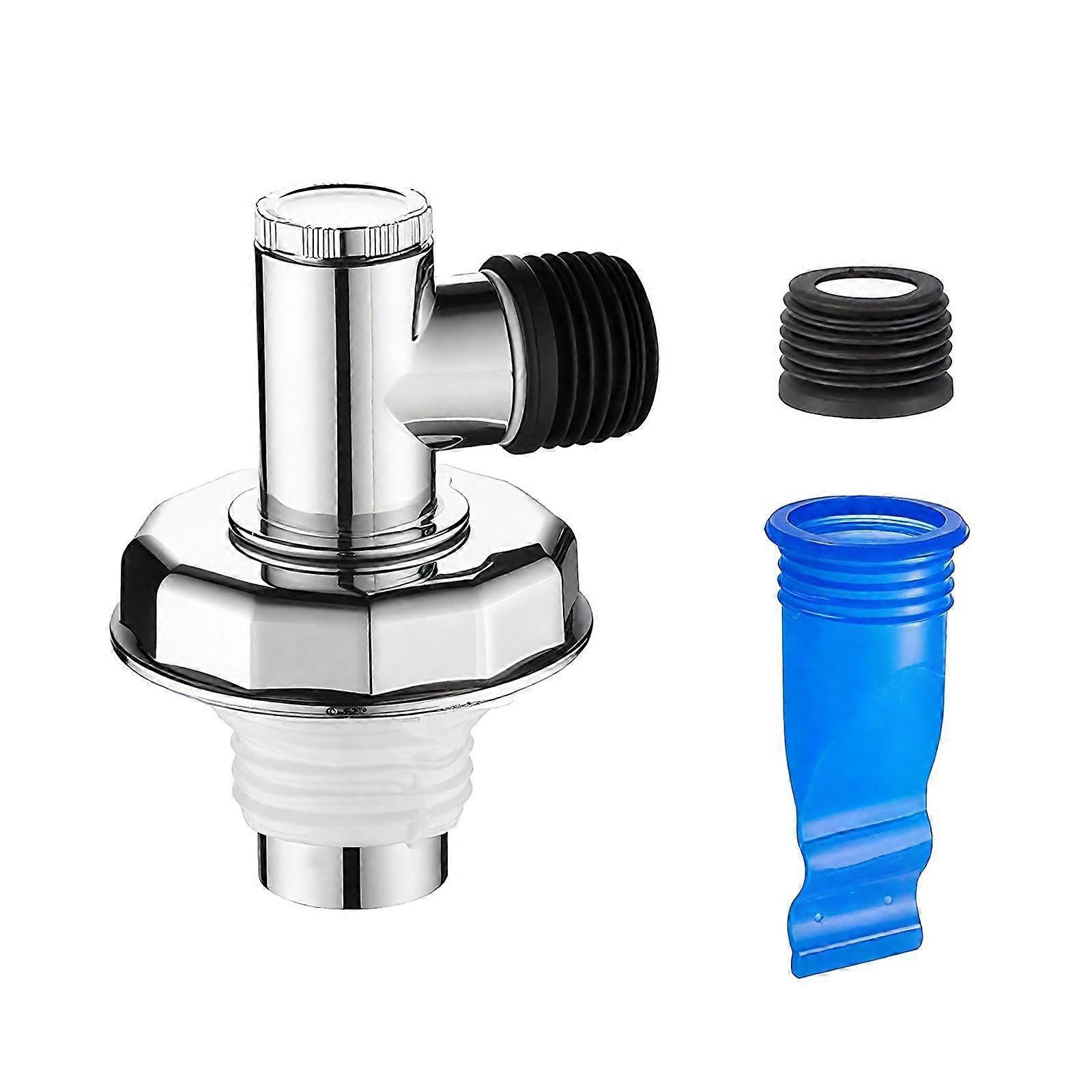 Floor Drain Adapter, Washing Machine Drain Hose Connector, Elbow, Electroplated Sewer Tee Joint, Mop Pool Sink Adapter
