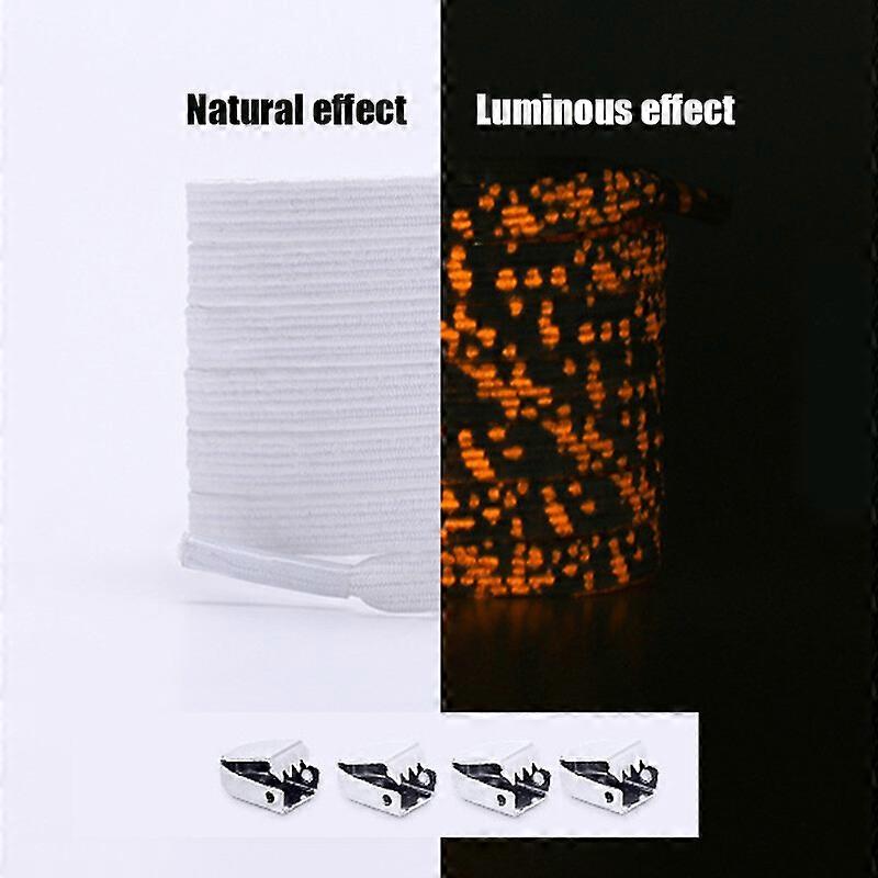 Luminous Laces String Glow In The Dark Shoelaces Flat Athletic Shoe Lace Stretch