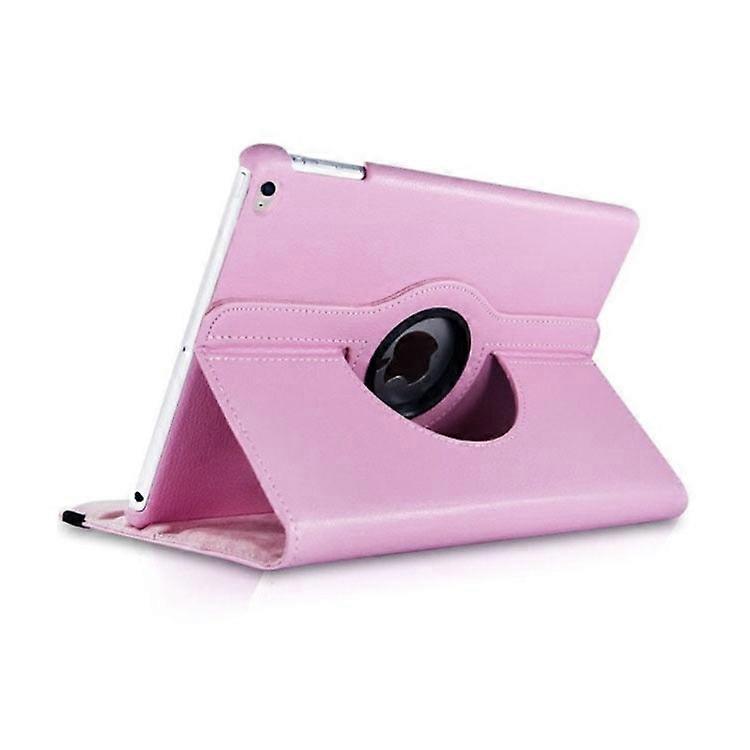 Stylish Case For Ipad 2/3/4 9.7" Pink Lychee Pattern Rotating