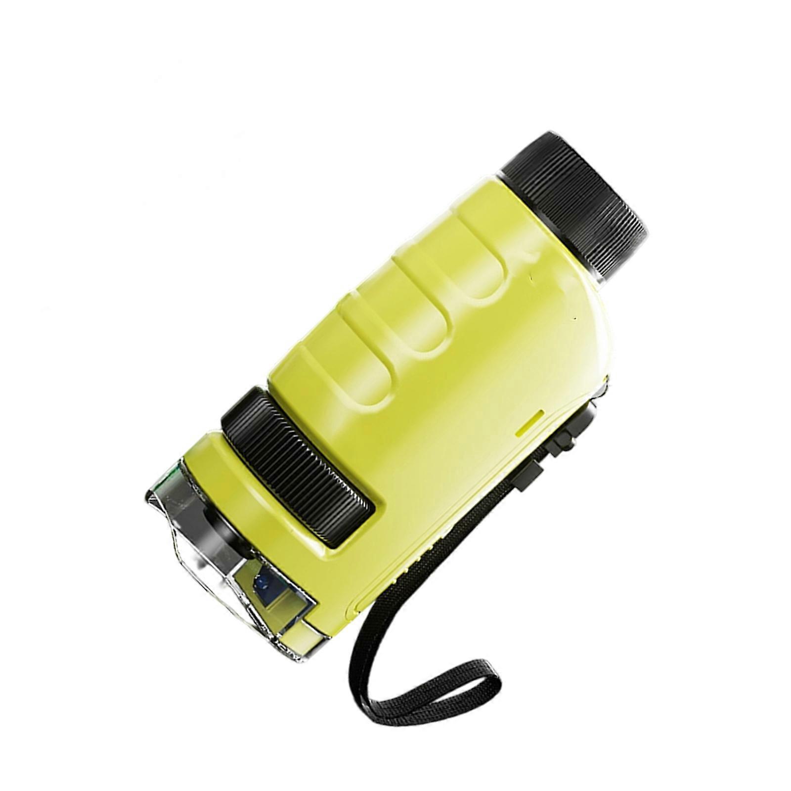 Small Lightweight Portable Microscope for Children Featuring High Magnification Ideal for Science Exploration Activity  Yellow