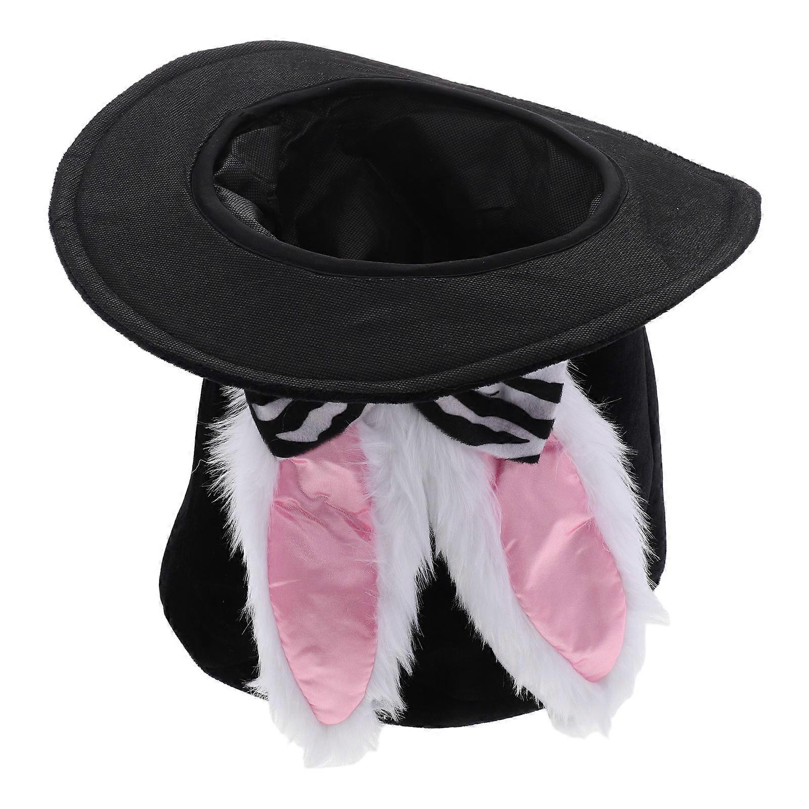 Fabric Easter Rabbit Ear Top Hat for Decoration Party Accessory