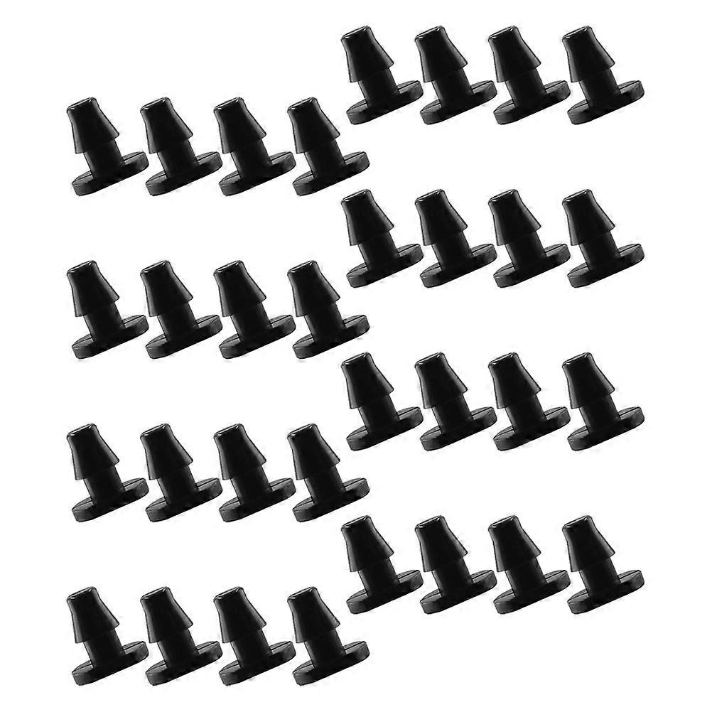 Irrigation End Plug Barbed Fitting for Garden Use 150Pcs Black Plastic Plugs