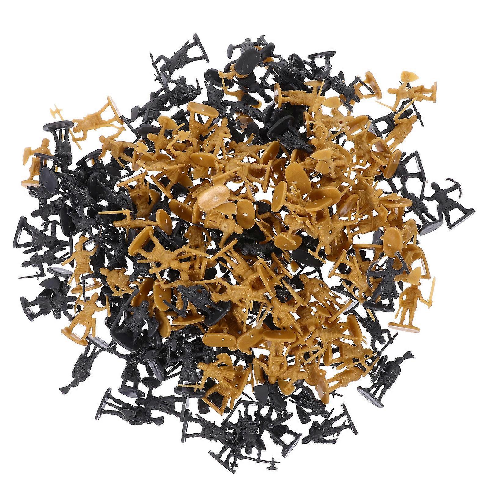 Mini Soldiers Playset Plastic Soldier Figures for Display 200Pcs Pack